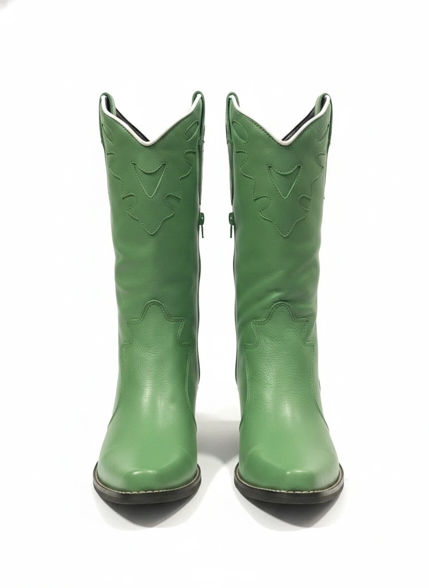 Bota Verde Wl Couro