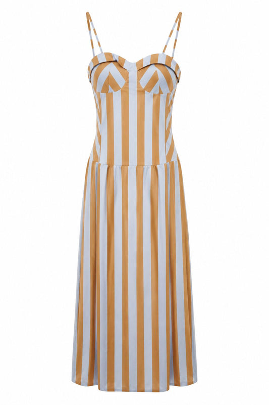 Vestido Listras Bicolor