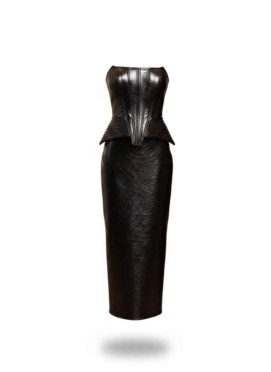 Conjunto Longo Eco Corset e Saia