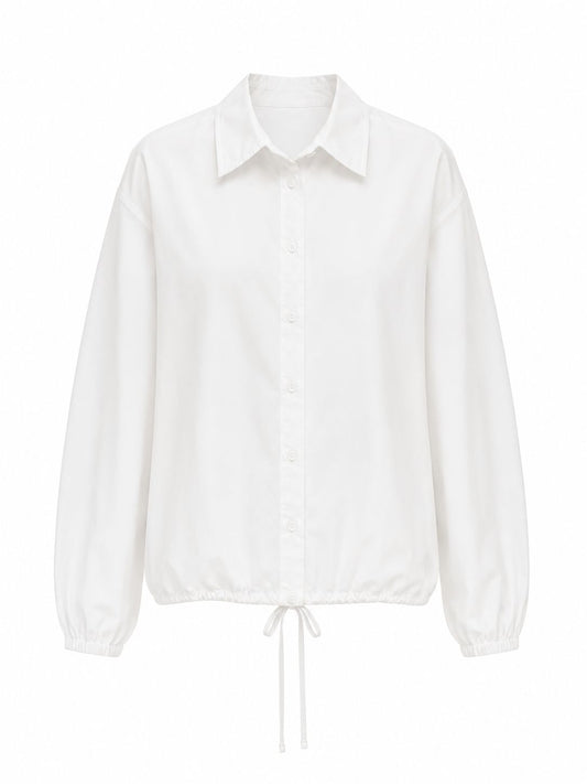 Camisa Manga Longa  Costa  Franzida