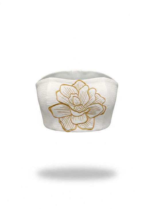Cropped  Bordado Flor