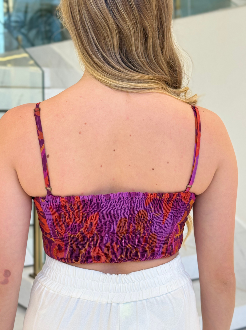 Cropped Roxo Colorido