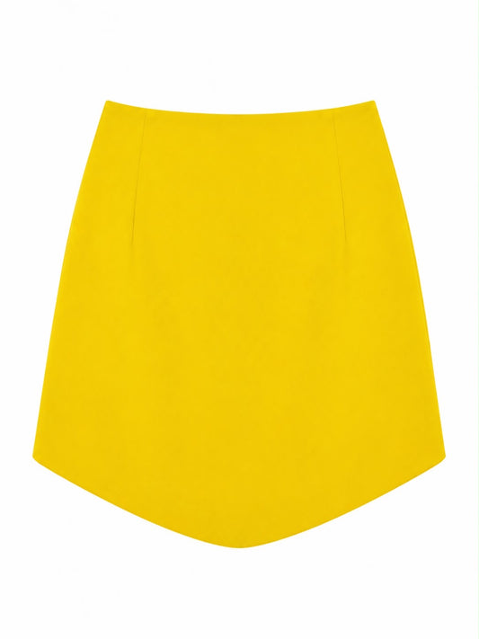 Saia Mini Crepe com Detalhes Brilho