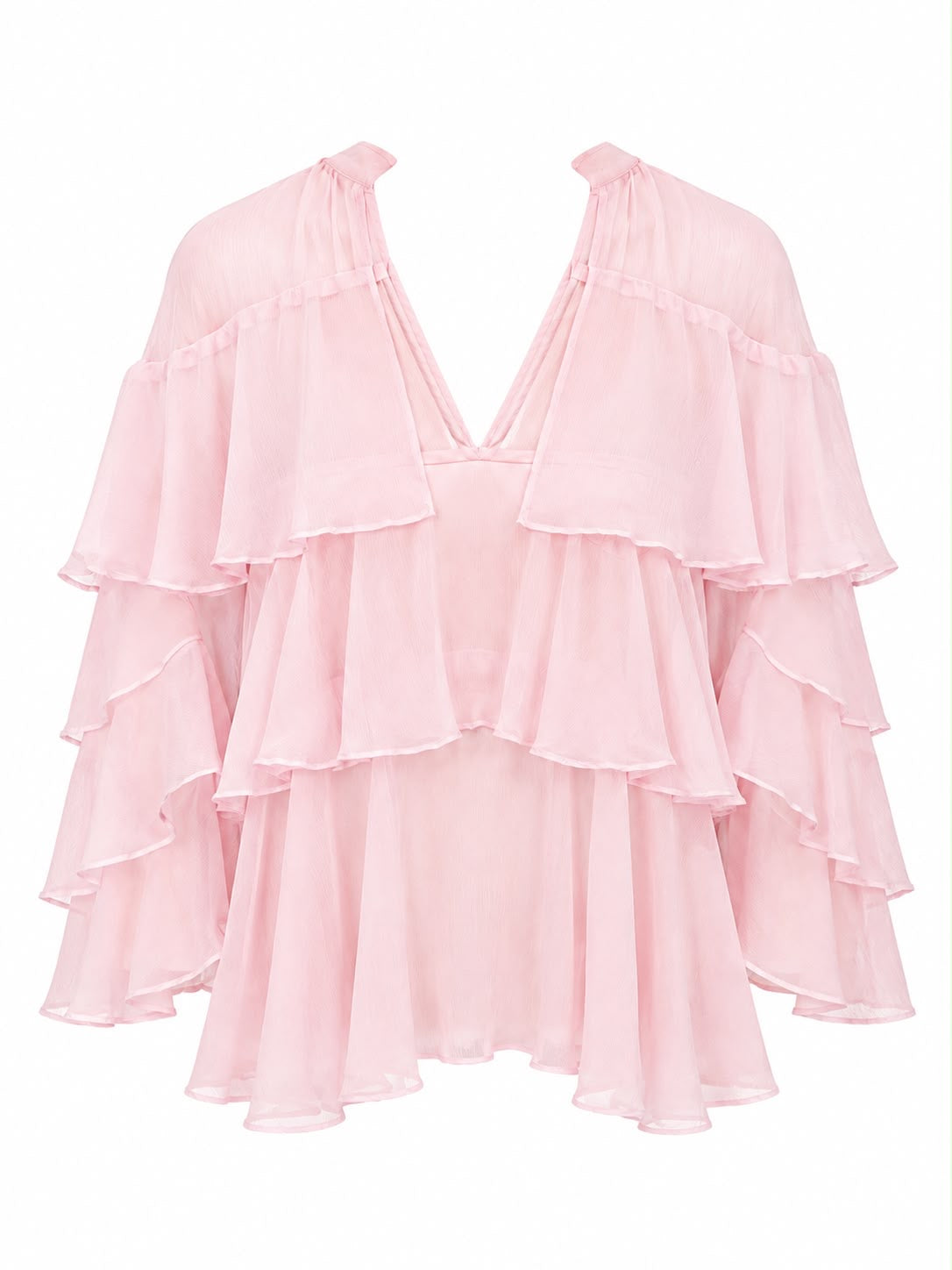 Bata de Babado Transparencia Capri