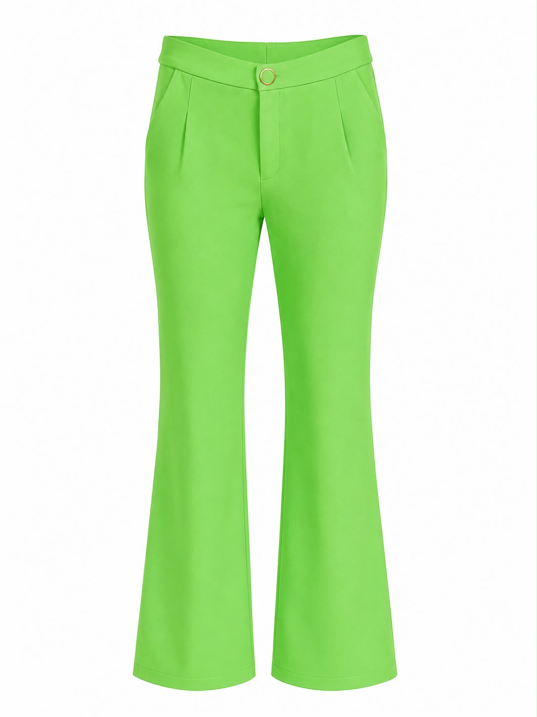 Calça com Wide Liso Bolso Faca
