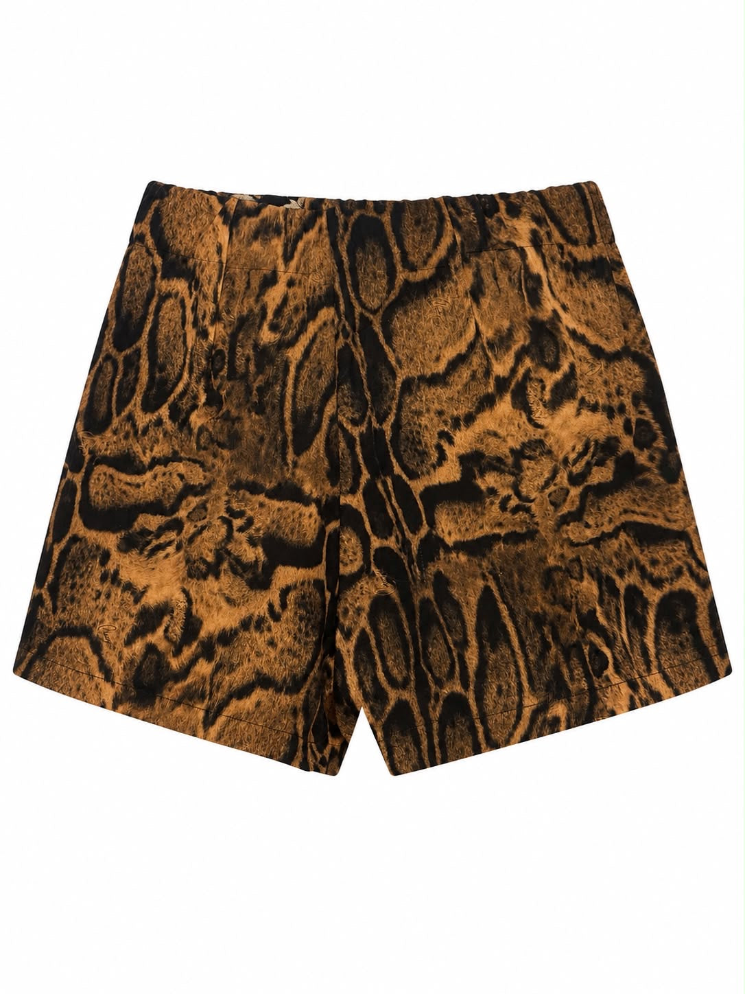 Short Alfaiataria com Lapelas Leopardo