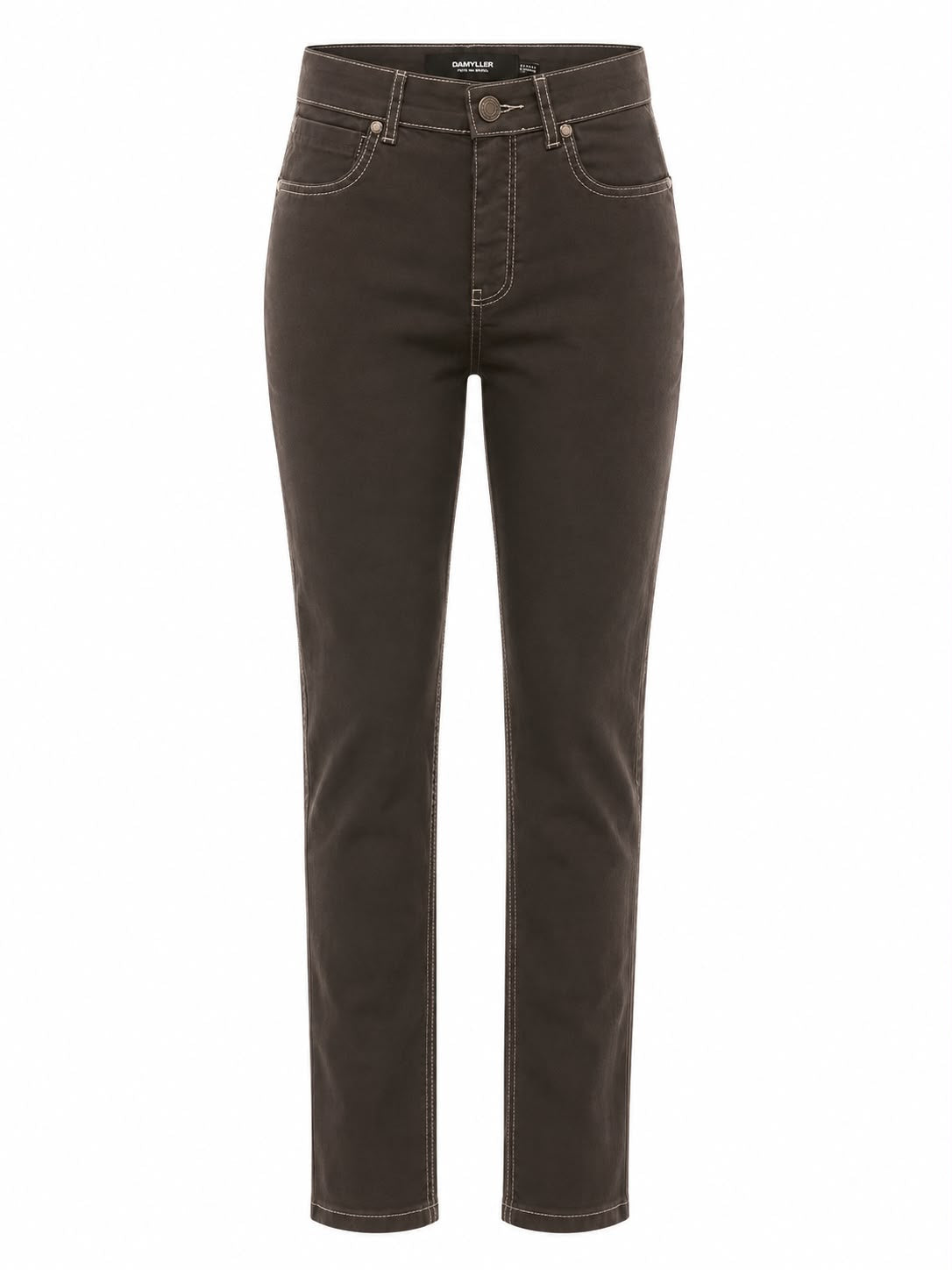 Calça Skinny com Pesponto Contraste