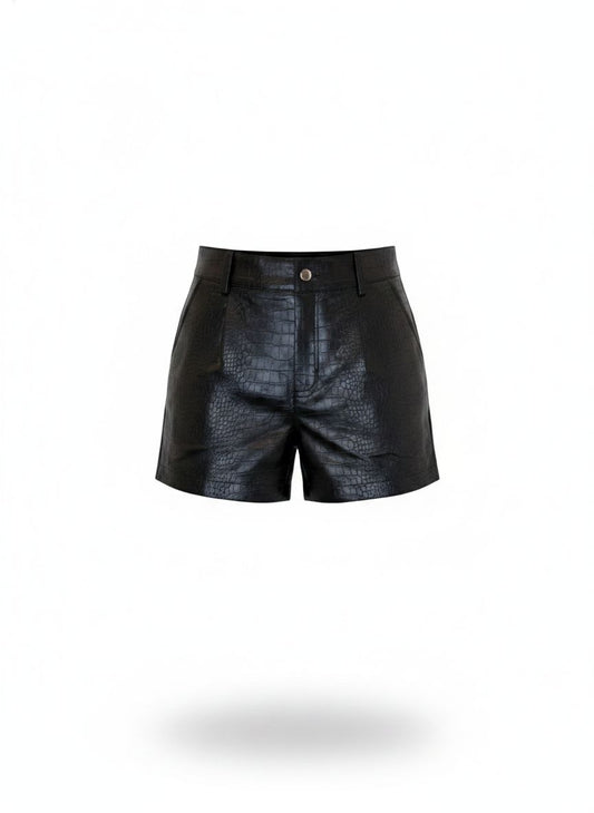 Short Couro Eco Croc