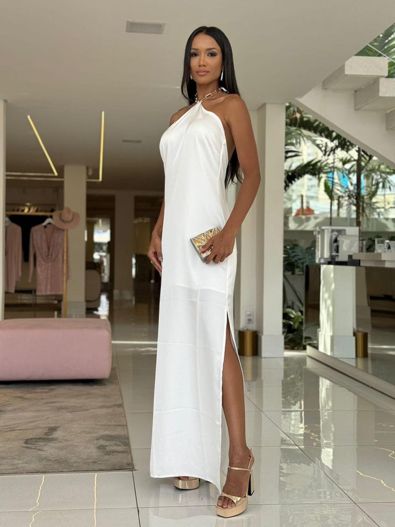 Vestido Longo Cetim