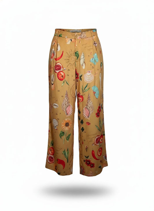 Calça Coração C/ Pregas