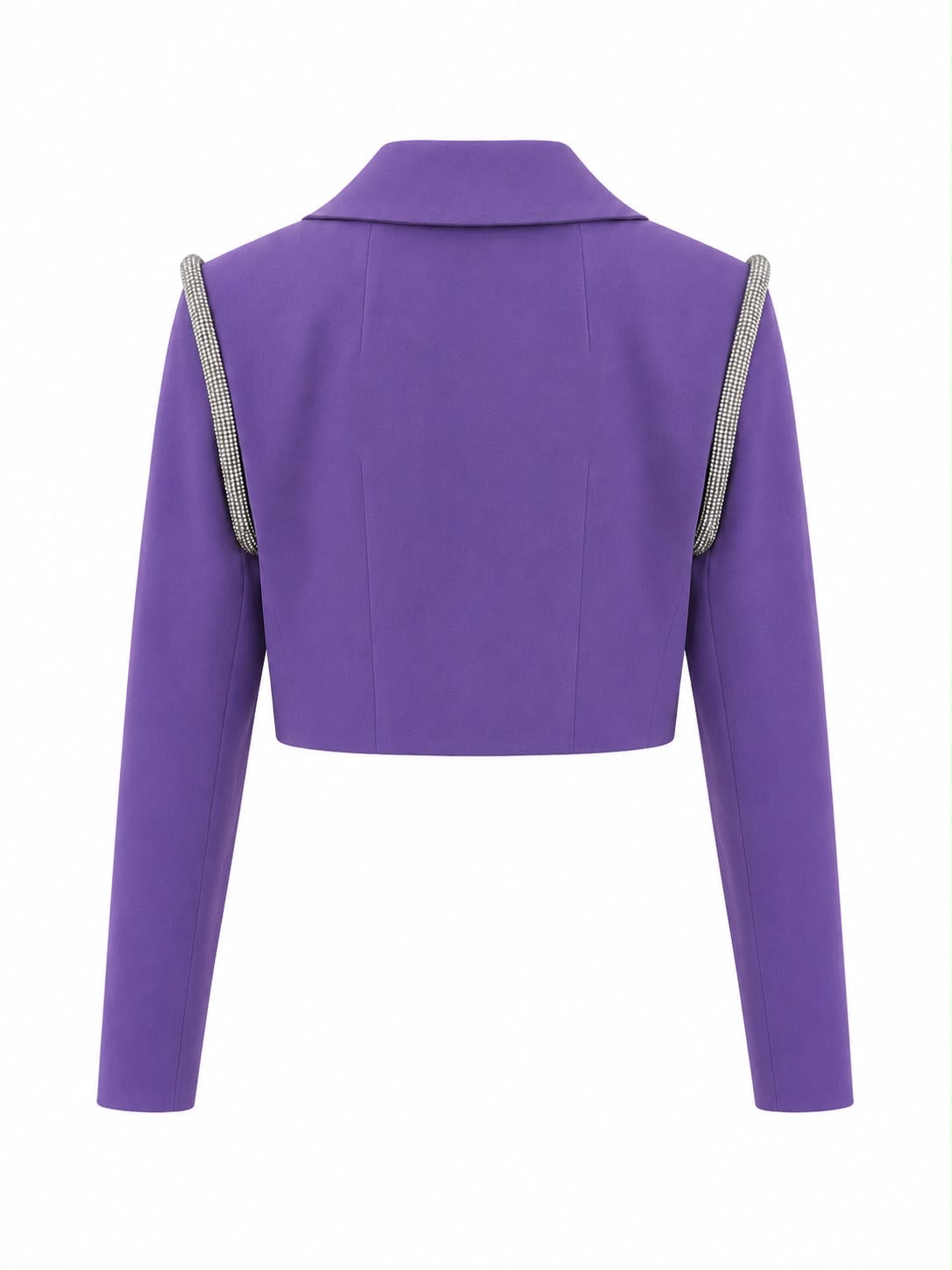 Blazer Mini Lexie com Strass na Cava