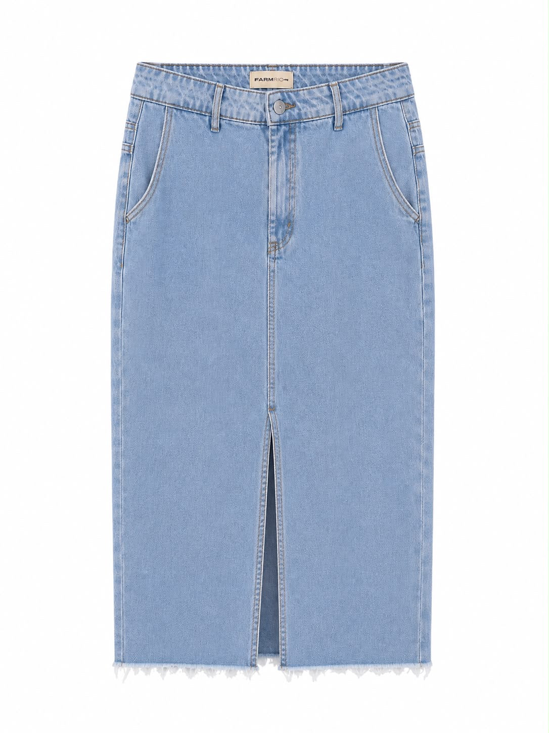 Saia Jeans Super Mídi High