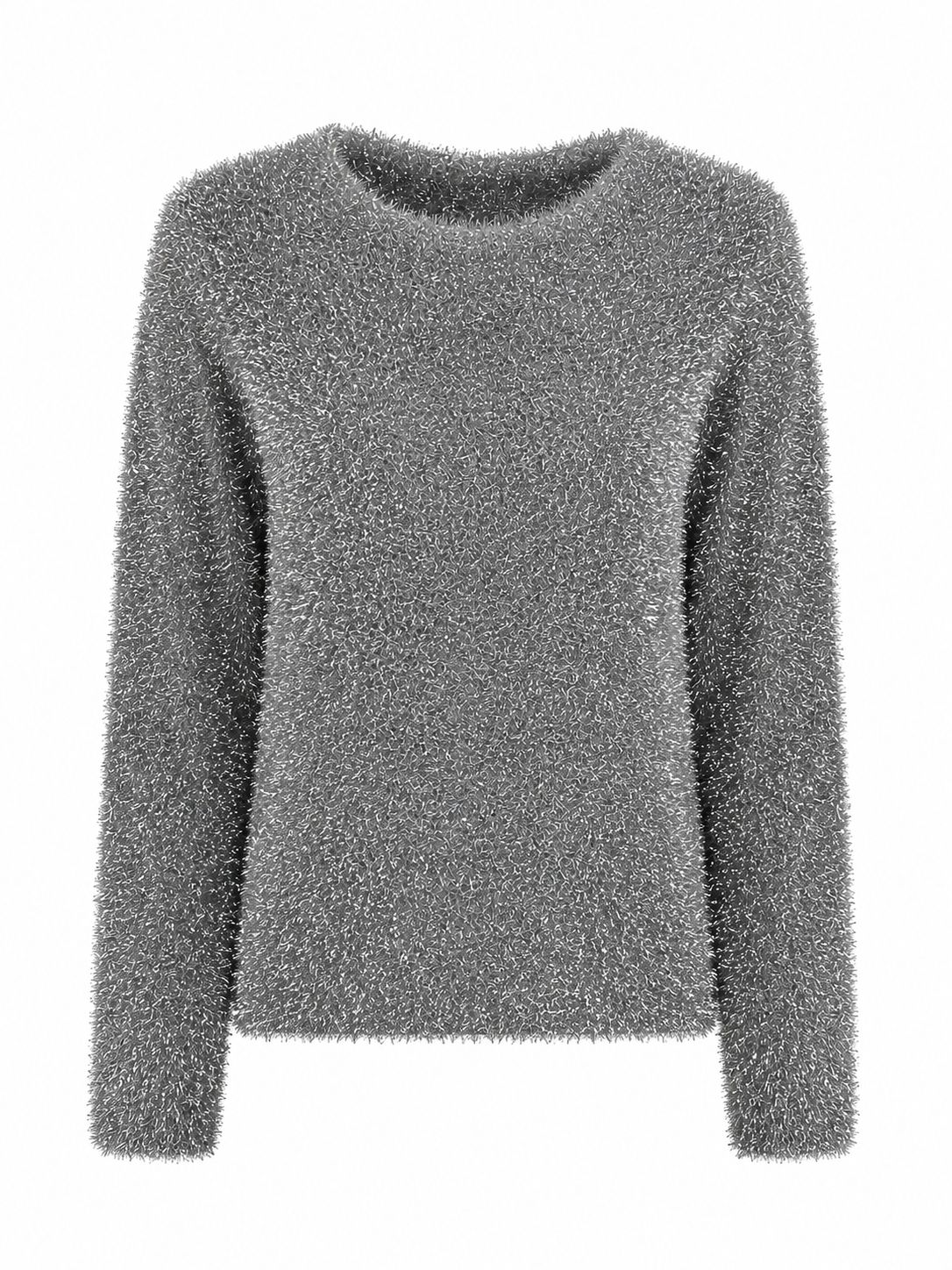 Blusa de Tricot Pelinho Com Lurex