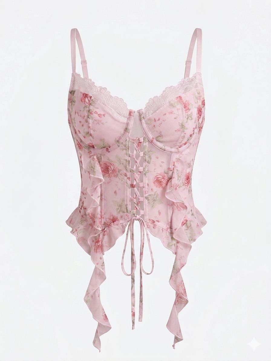 Corset Carvelo Em Renda