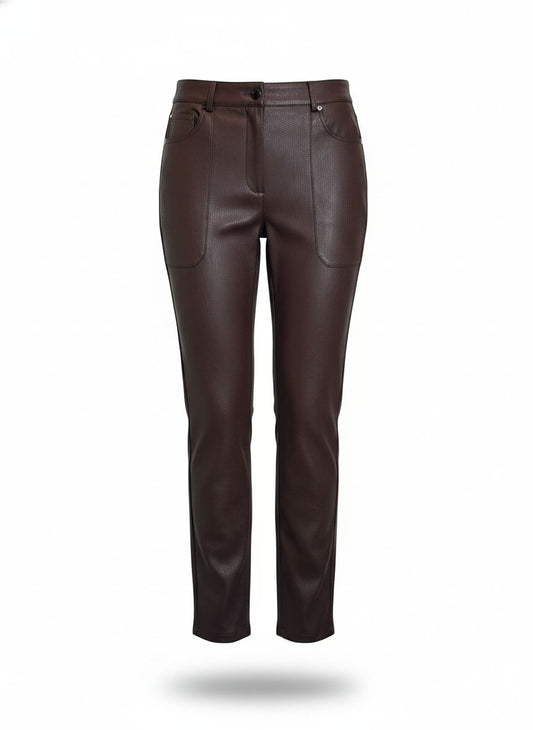 Calça Leather Zipper
