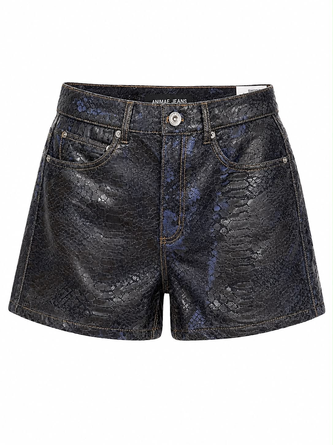 Short Jeans Basic Texturizado Croco