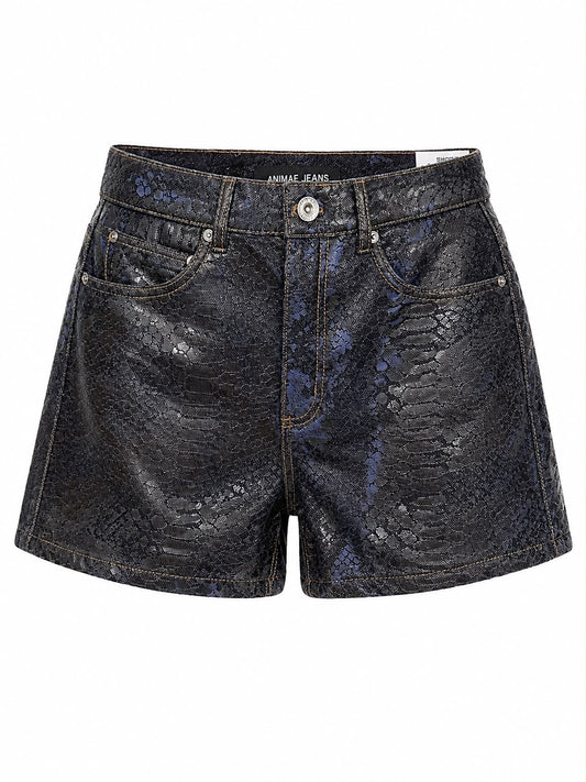 Short Jeans Basic Texturizado Croco
