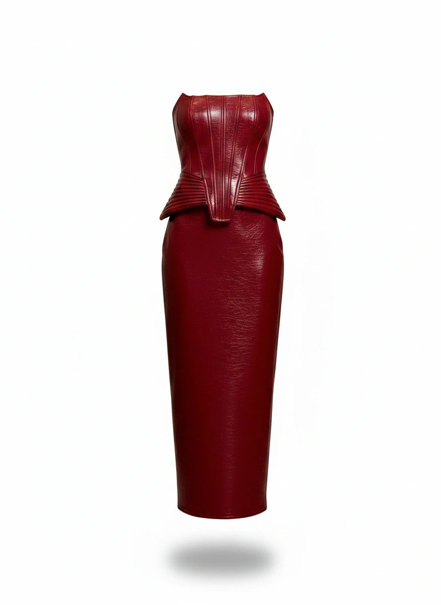 Conjunto Longo Eco Corset e Saia
