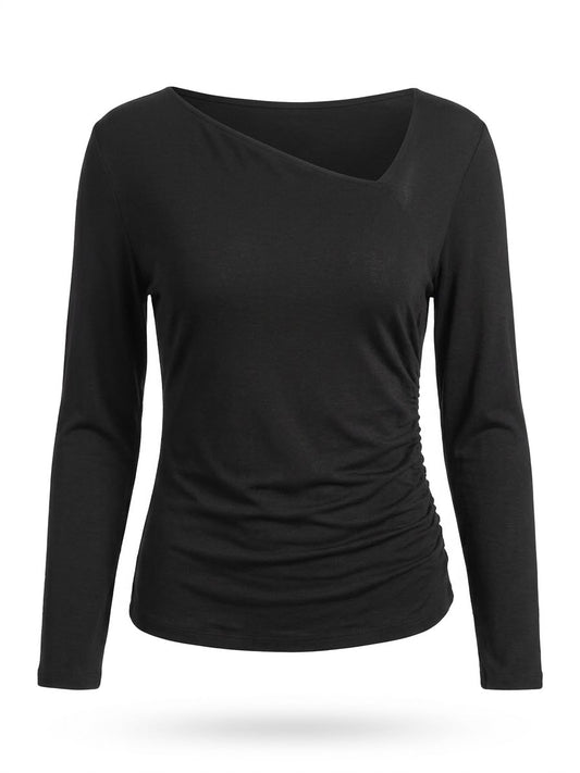 Blusa Decote Assimetrico