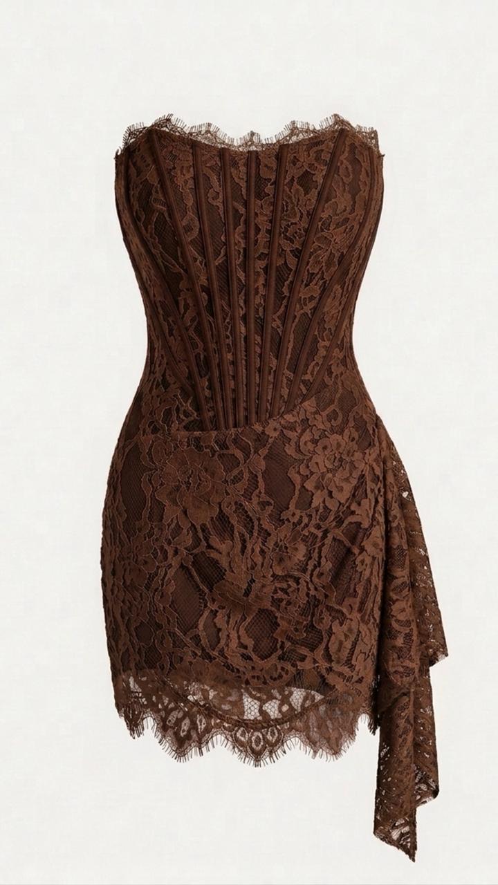 Vestido Lace Drape