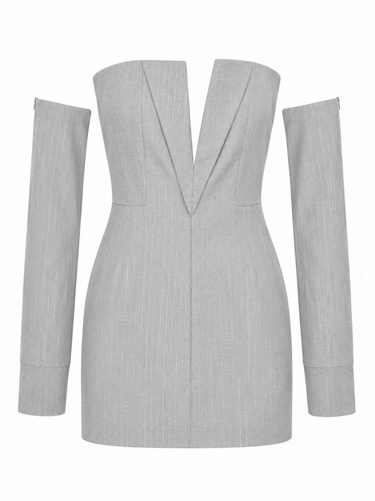 Vestido Ombro A Ombro Shine Strip