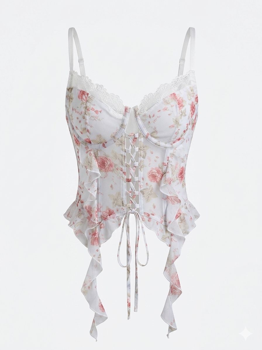 Corset Carvelo Em Renda