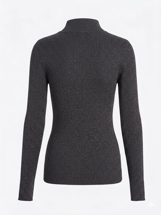 Blusa Lurex Manga Longa