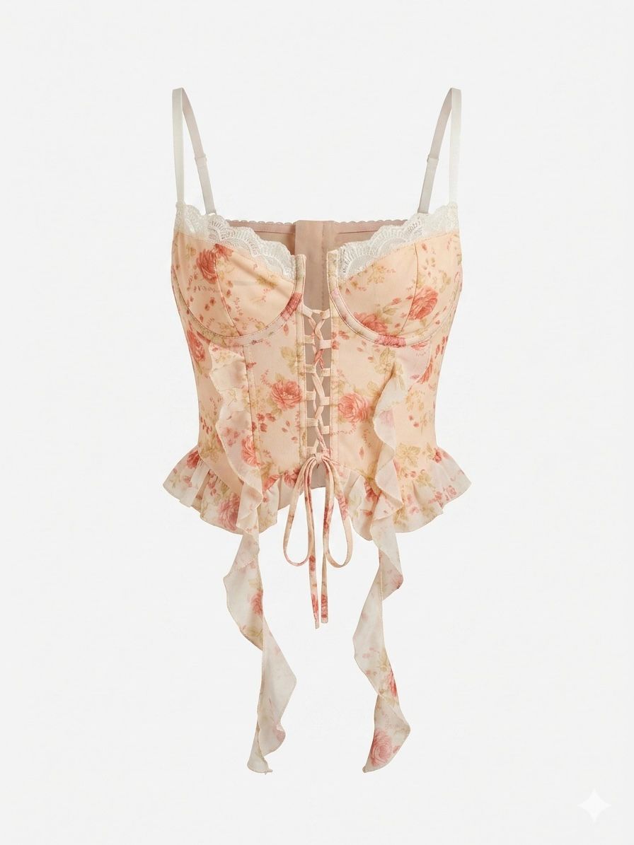 Corset Carvelo Em Renda