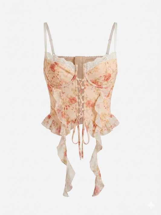 Corset Carvelo Em Renda