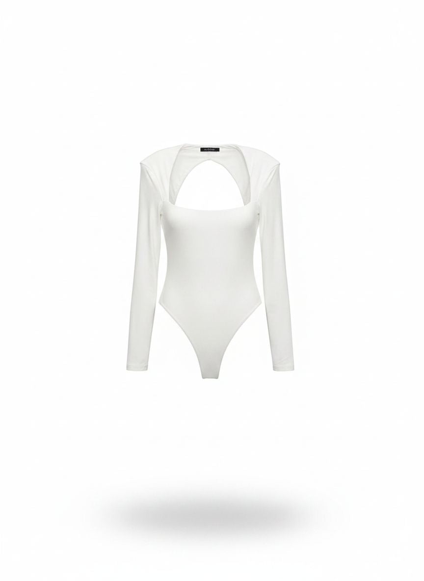 Corpo Céu da Wanessa Lopez Concept, body feminino com detalhes em azul e branco, tecido confortável e elegante.