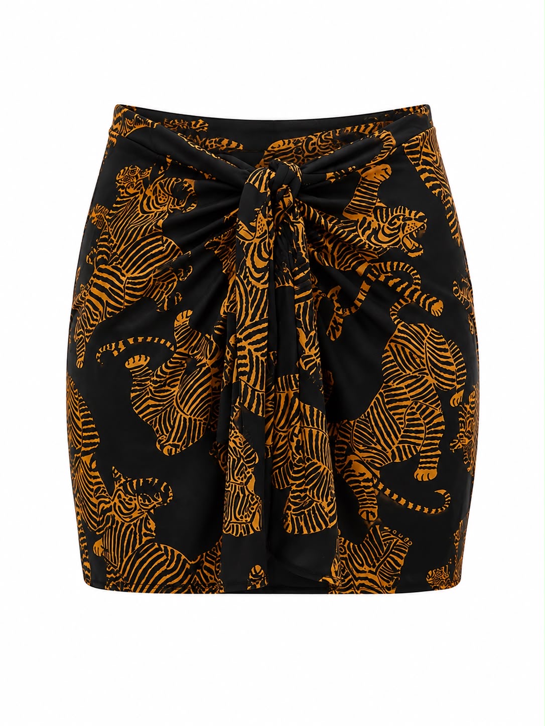 Saia Curta Tigres Estampado