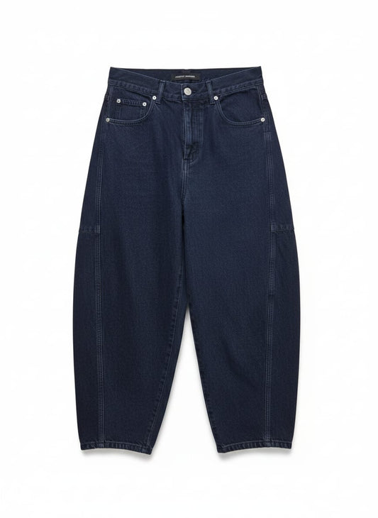 Calça Sarja Barrel C/  Pence