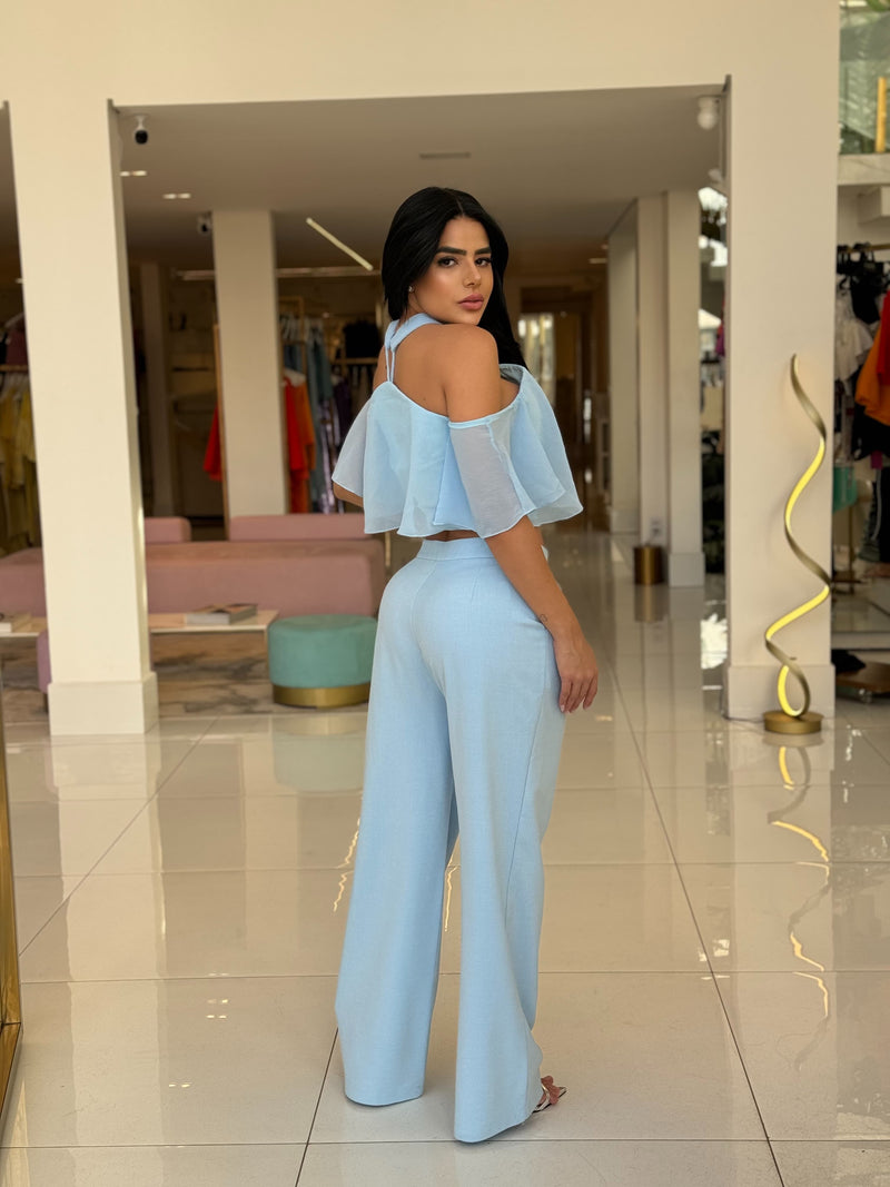 Cropped Lopz Com Babado