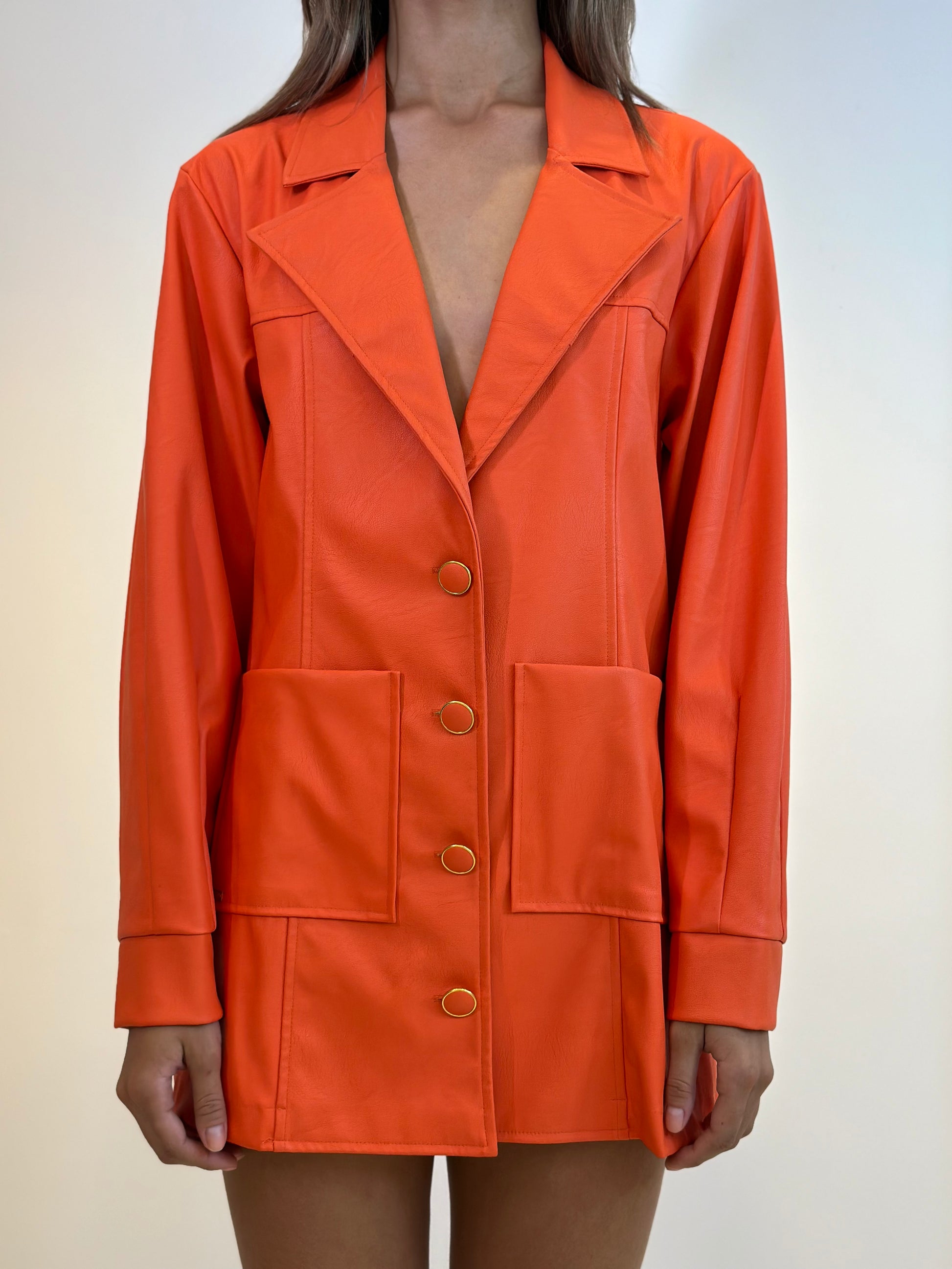 Long solid dress by Charry, featuring a sleek design and elegant silhouette in soft fabric.