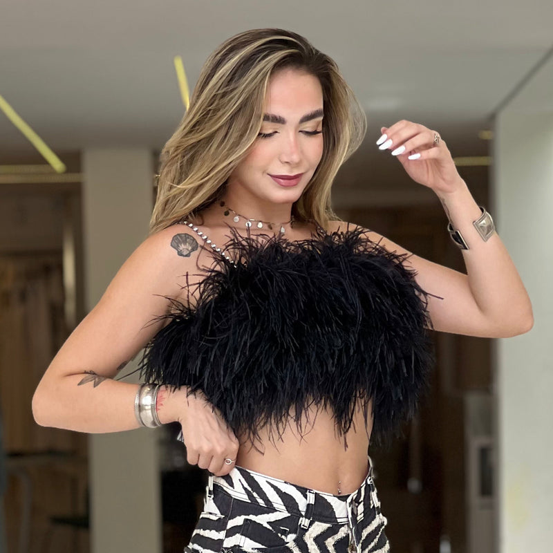 Top Plumas Preto