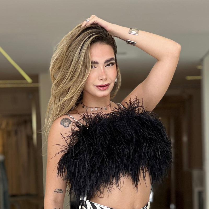 Top Plumas Preto