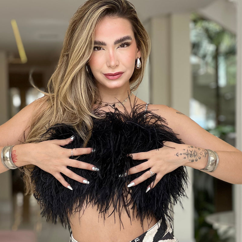 Top Plumas Preto