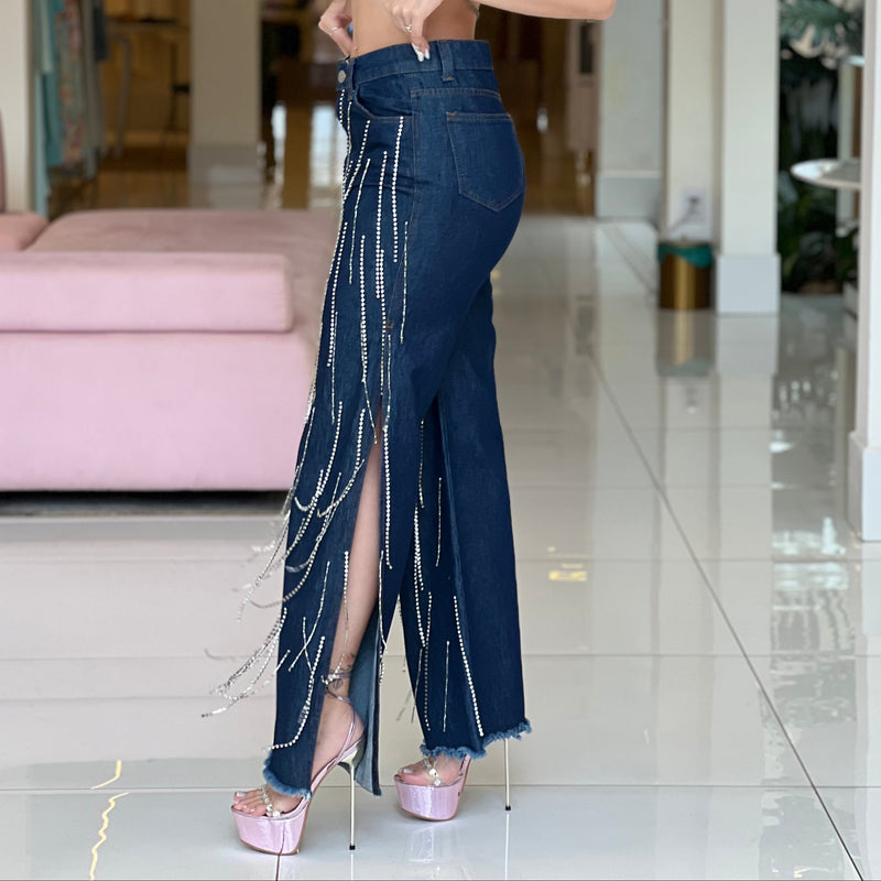 Calça Jeans Teresa Strass