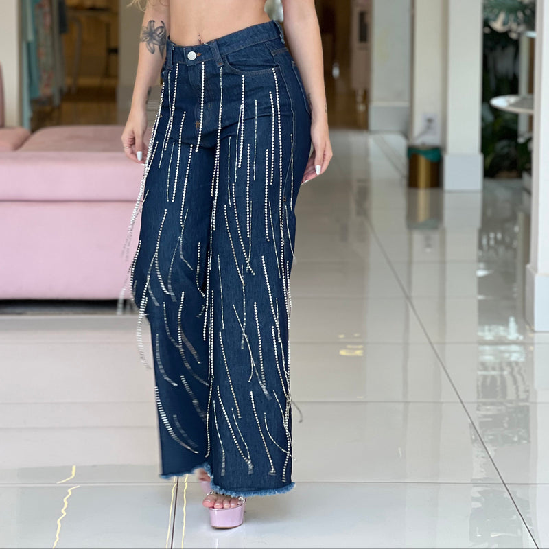 Calça Jeans Teresa Strass