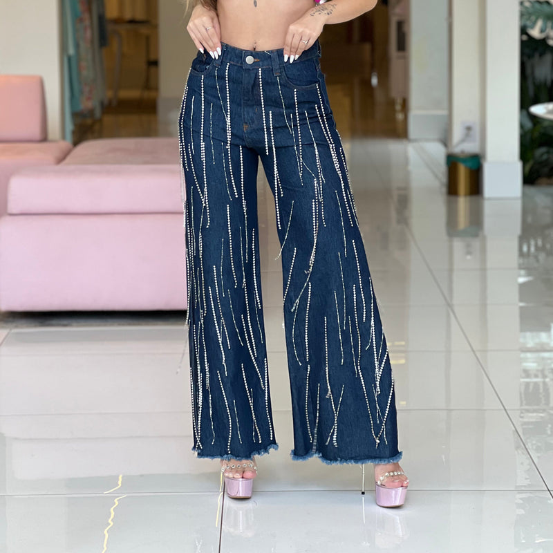 Calça Jeans Teresa Strass