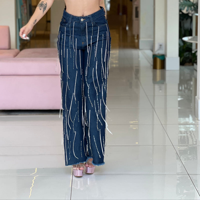 Calça Jeans Teresa Strass