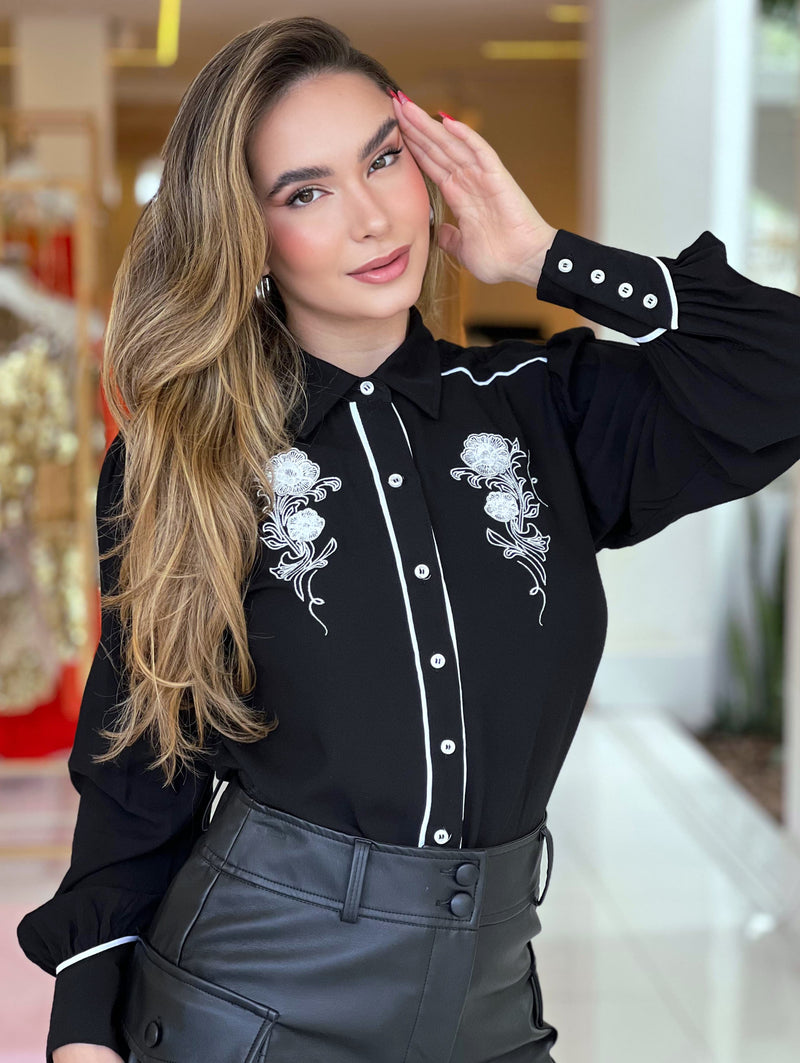 Camisa Feminina Manga Longa