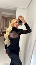 Vestido Scarlat  Tule Brilho