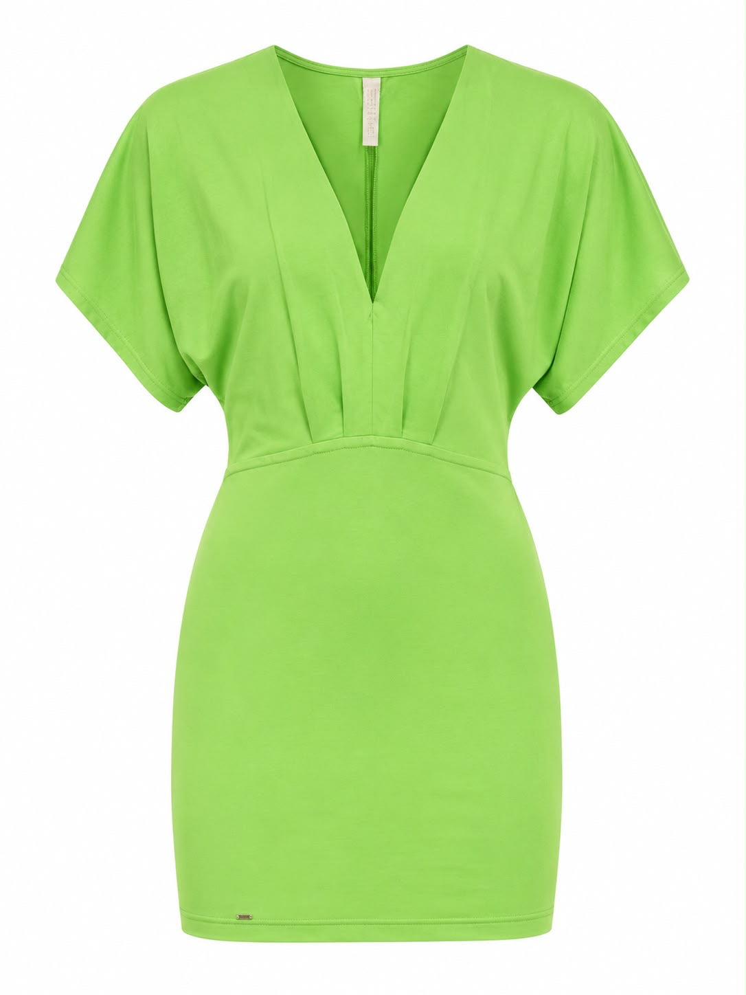 Vestido Curto Liso Sarja
