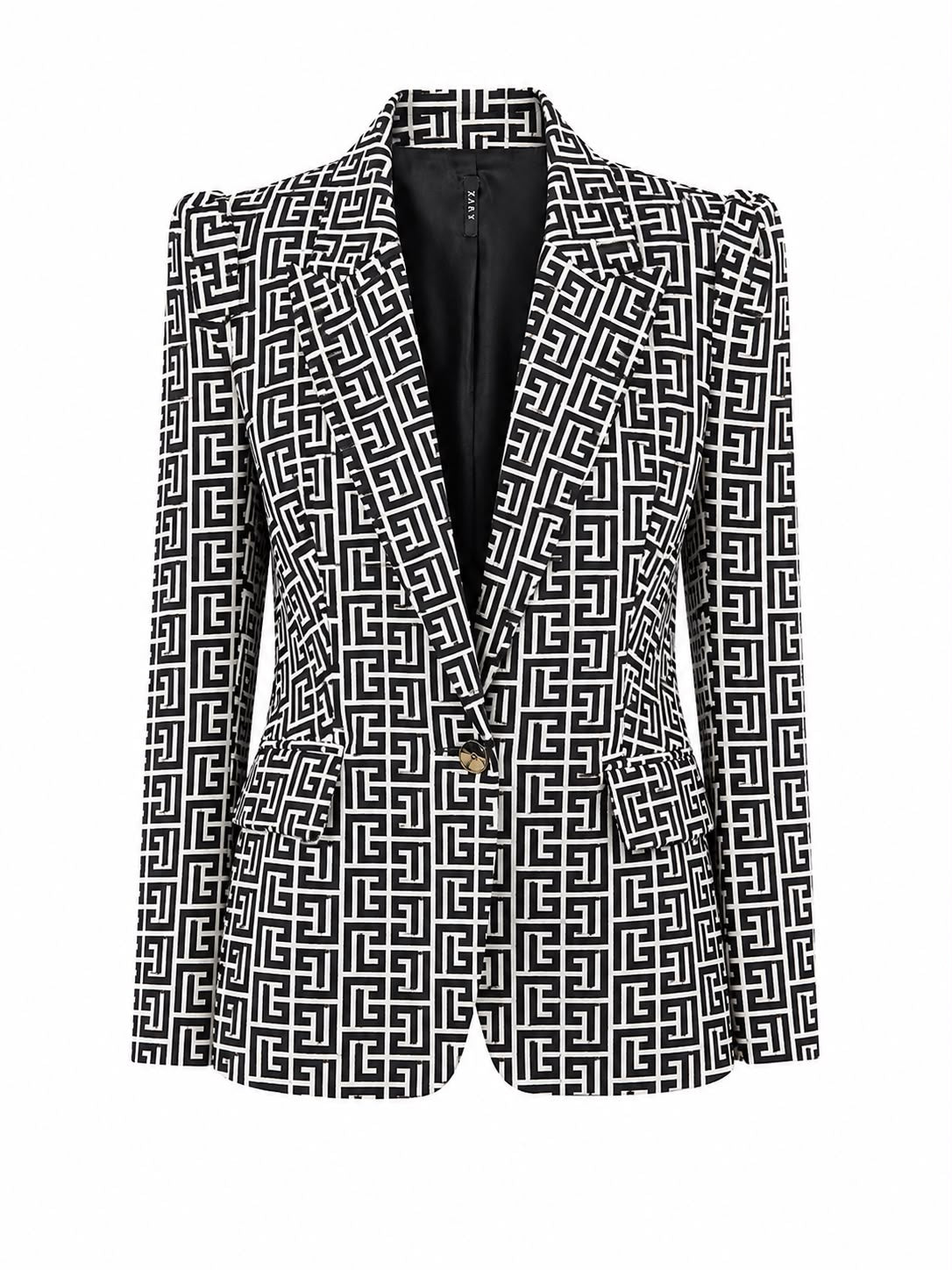 Blazer de Alfaiataria Estruturado Monograma