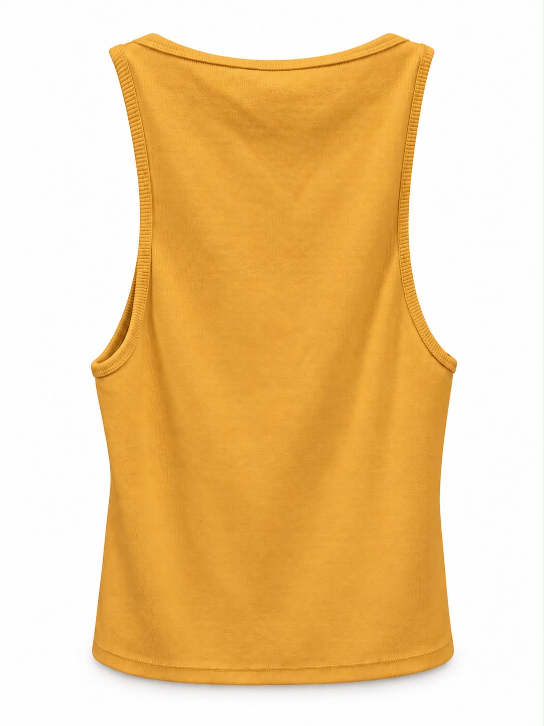 Regata cropped Lopz, blusa feminina sem mangas em tecido leve na cor neutra