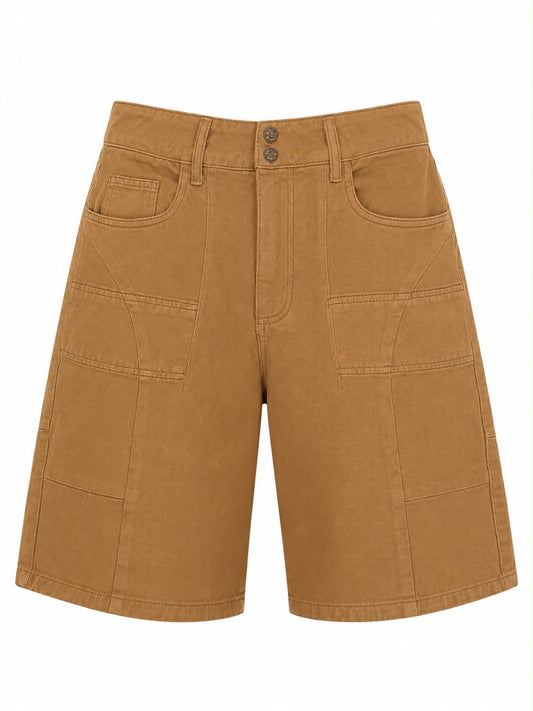 Short Sarja Recortes Bolso