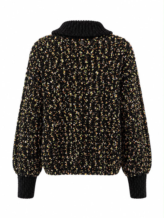 Cardigan Tricot Over Manga Reta