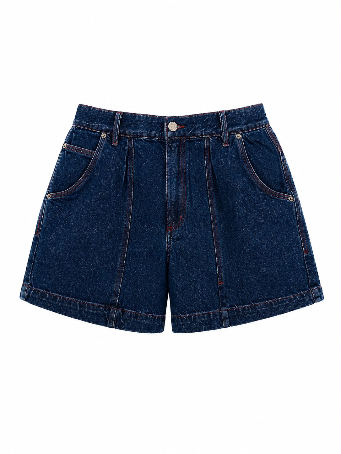 Short Jeans Pesponto Bardeaux