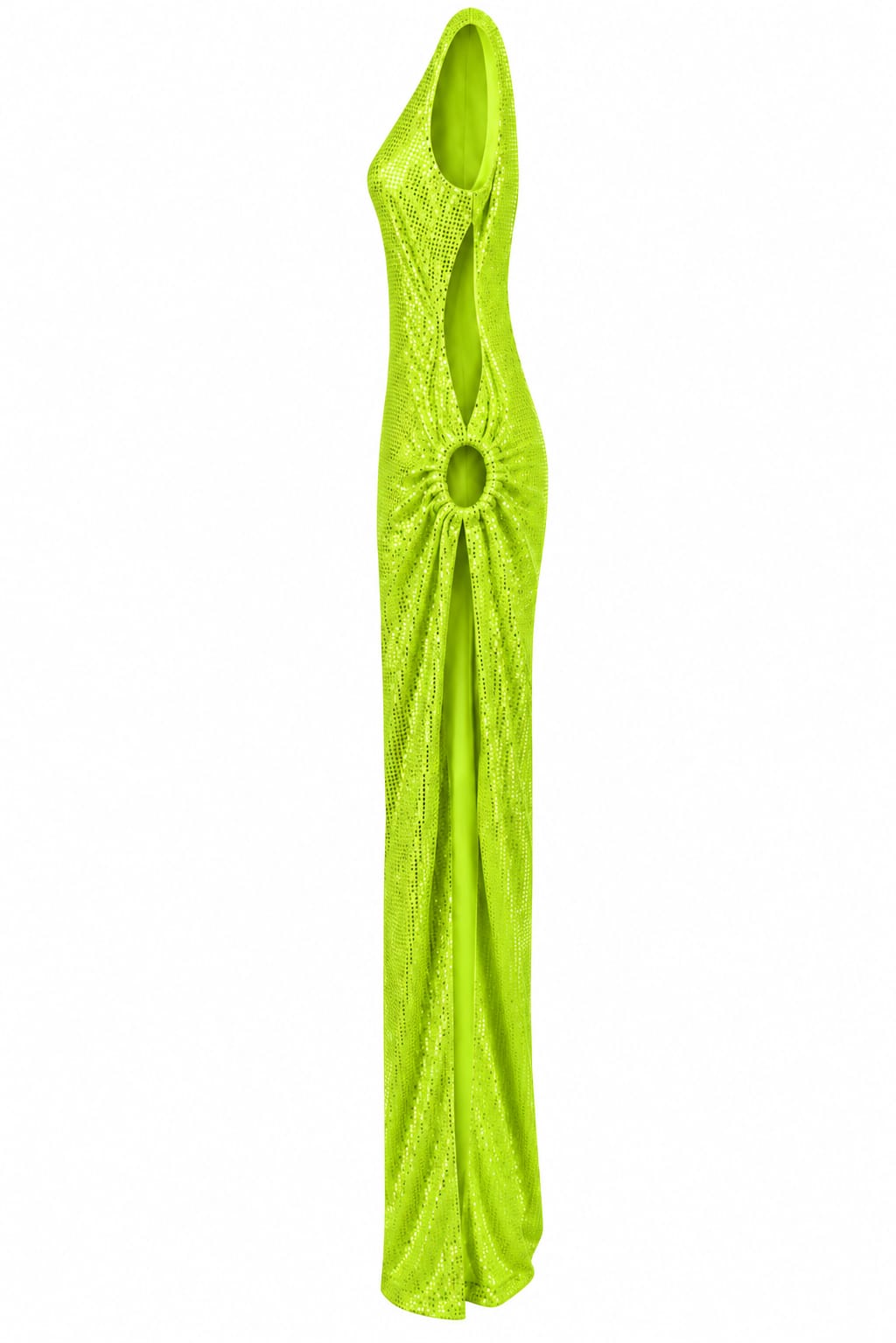 Vestido Longo Brilho Nula Manga